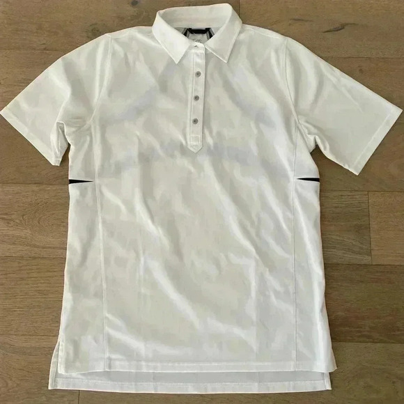 Zero Restriction Mens Polo Shirt White Medium - Picture 1 of 6